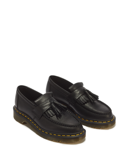 Adrian Women's Virginia Leather Tassel Loafers in Black