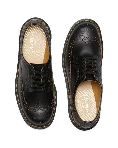 3989 Vintage Made In England Brogue Shoes in Black