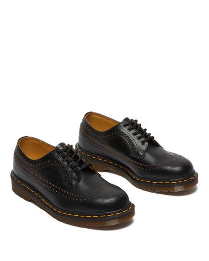 3989 Vintage Made In England Brogue Shoes in Black