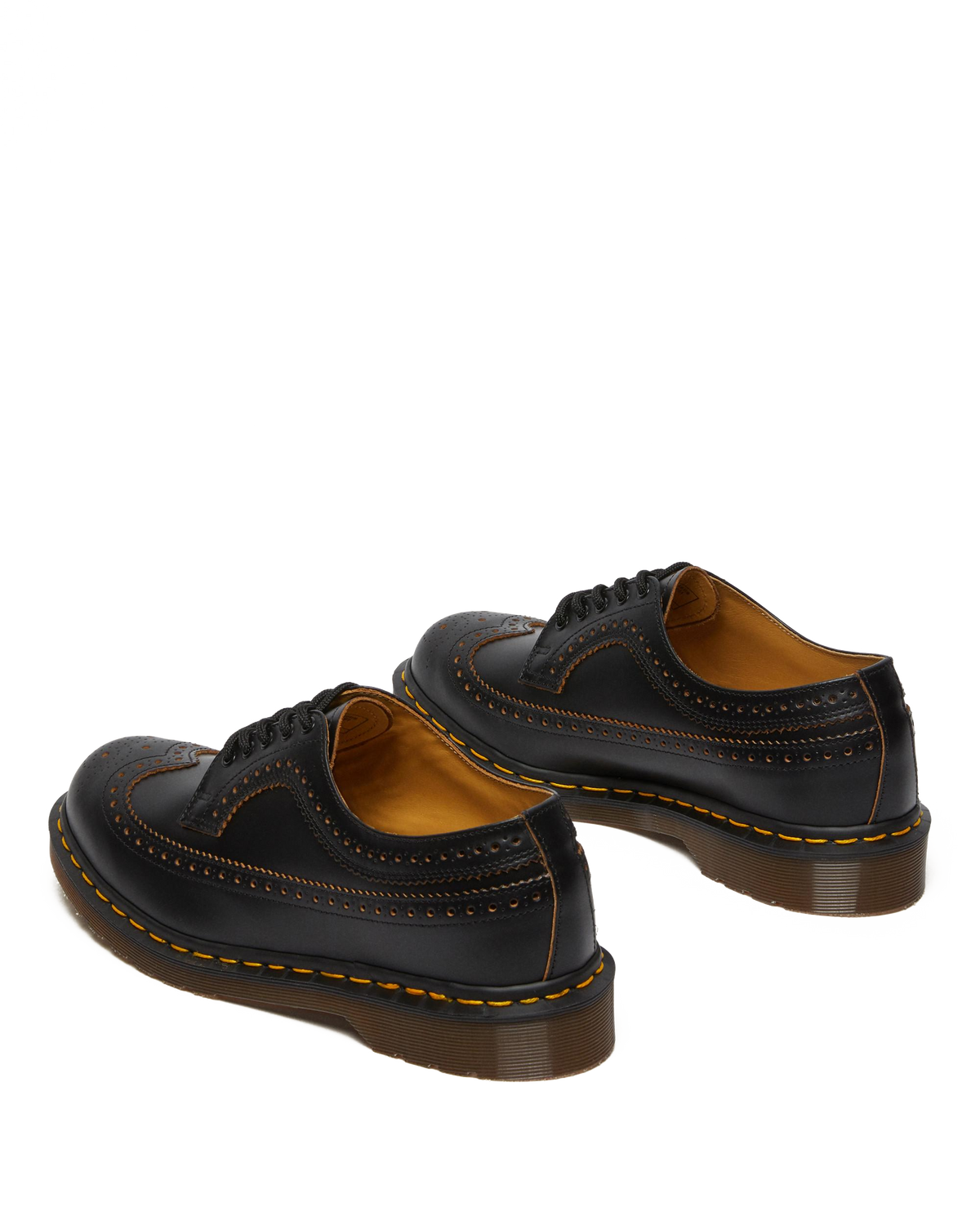 3989 Vintage Made In England Brogue Shoes in Black