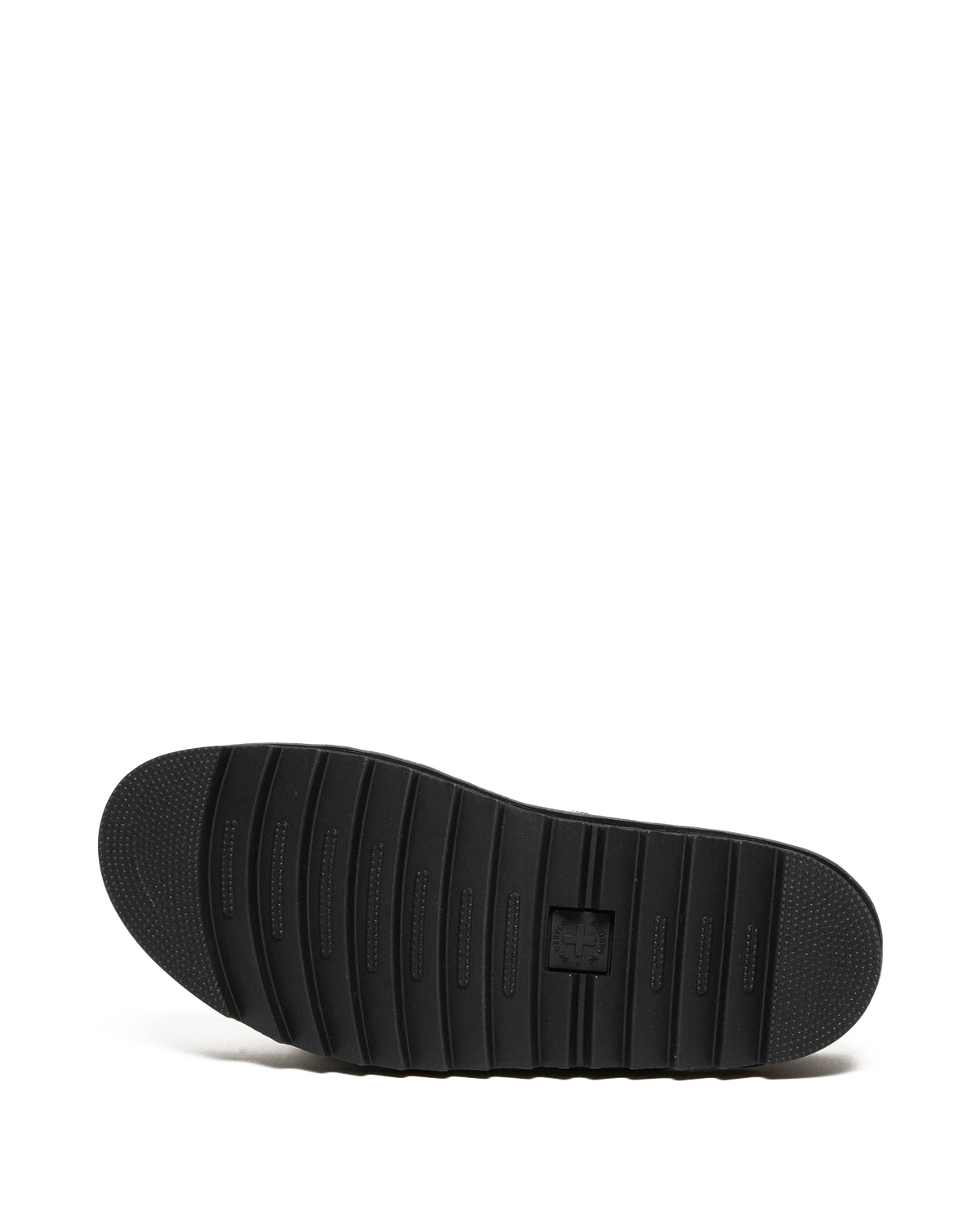 Myles Brando Leather Buckle Slide Sandals in Black Brando