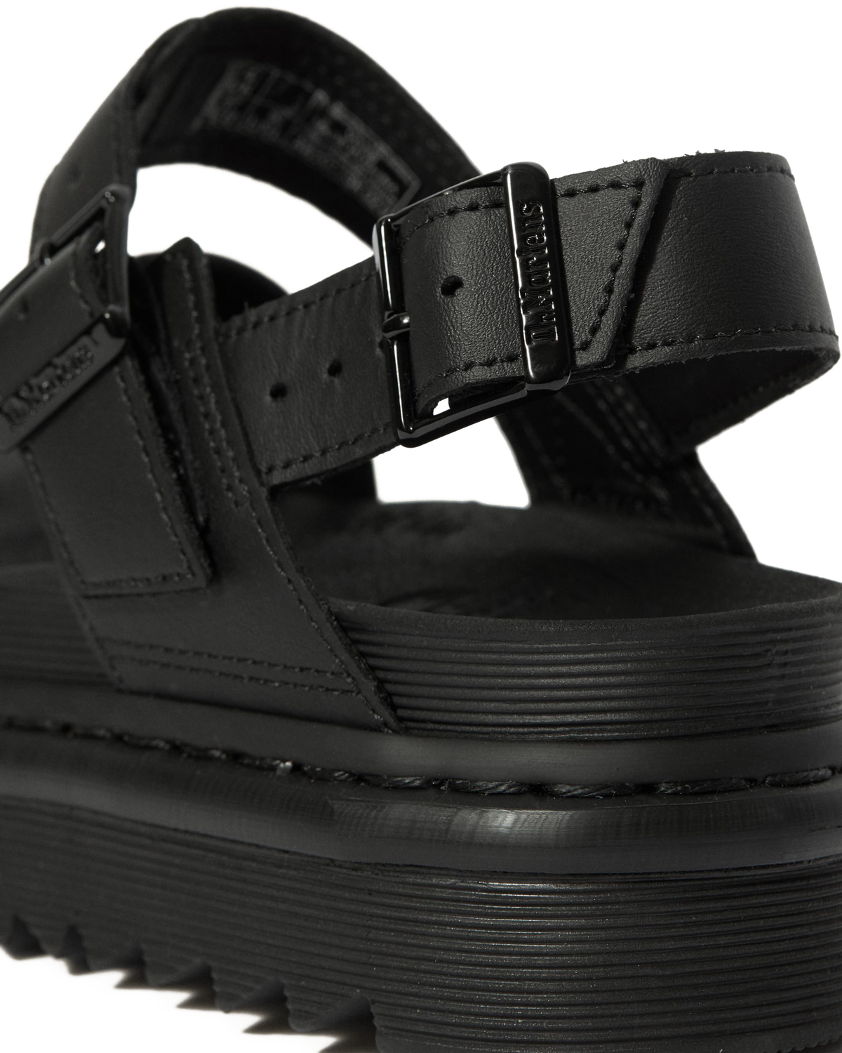Voss Women's Leather Strap Sandals in Black