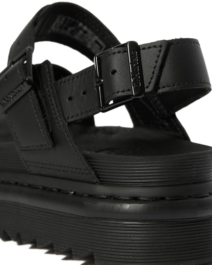 Voss Women's Leather Strap Sandals in Black