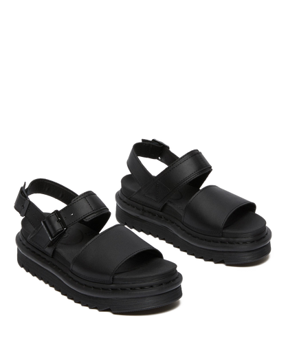 Voss Women's Leather Strap Sandals in Black