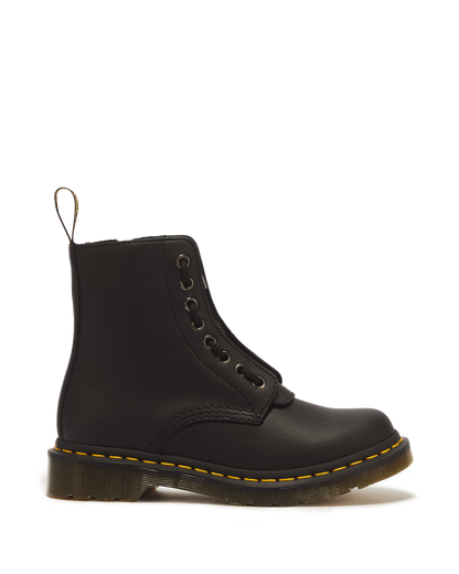 1460 Women's Pascal Nappa Zipper Boots in Black
