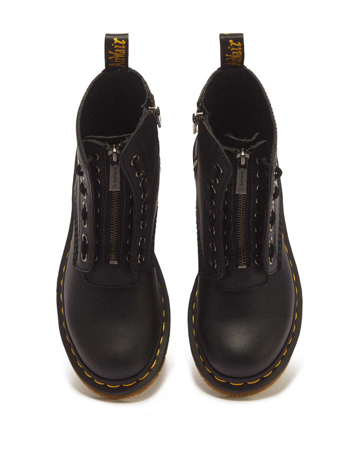 1460 Women's Pascal Nappa Zipper Boots in Black