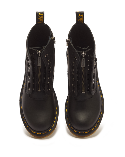 1460 Women's Pascal Nappa Zipper Boots in Black