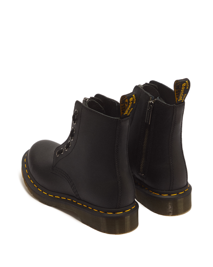 1460 Women's Pascal Nappa Zipper Boots in Black