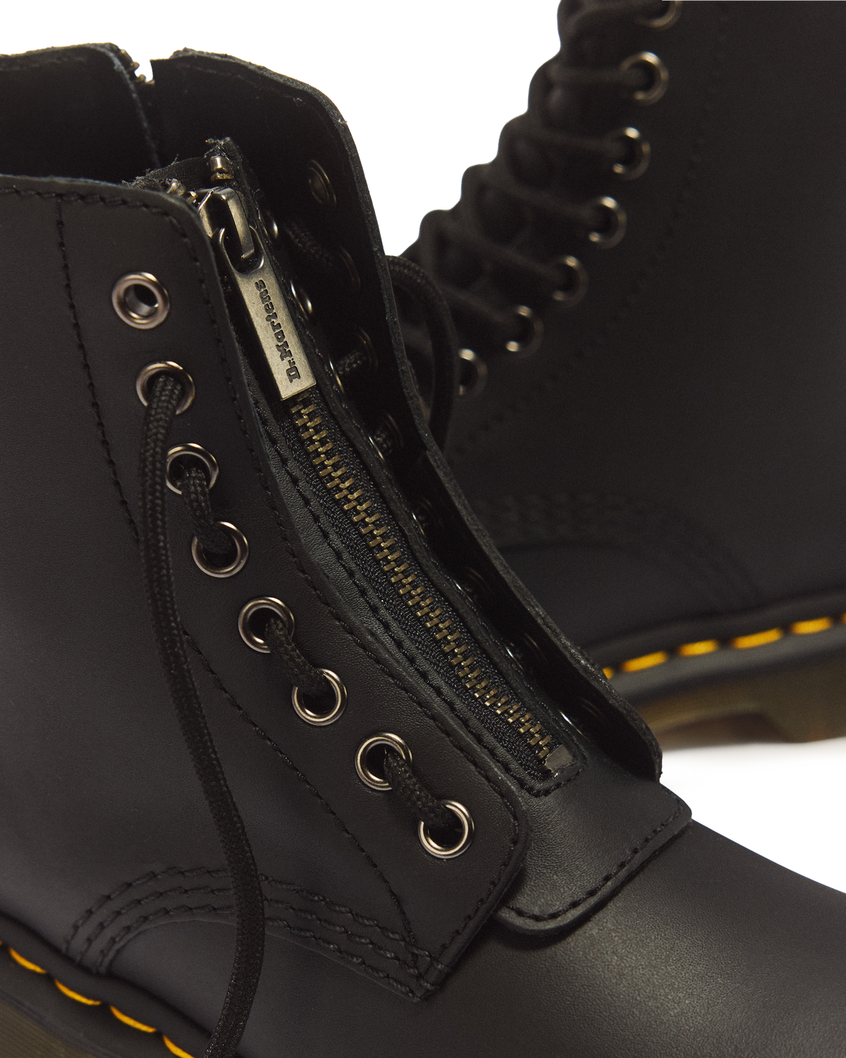 1460 Women's Pascal Nappa Zipper Boots in Black