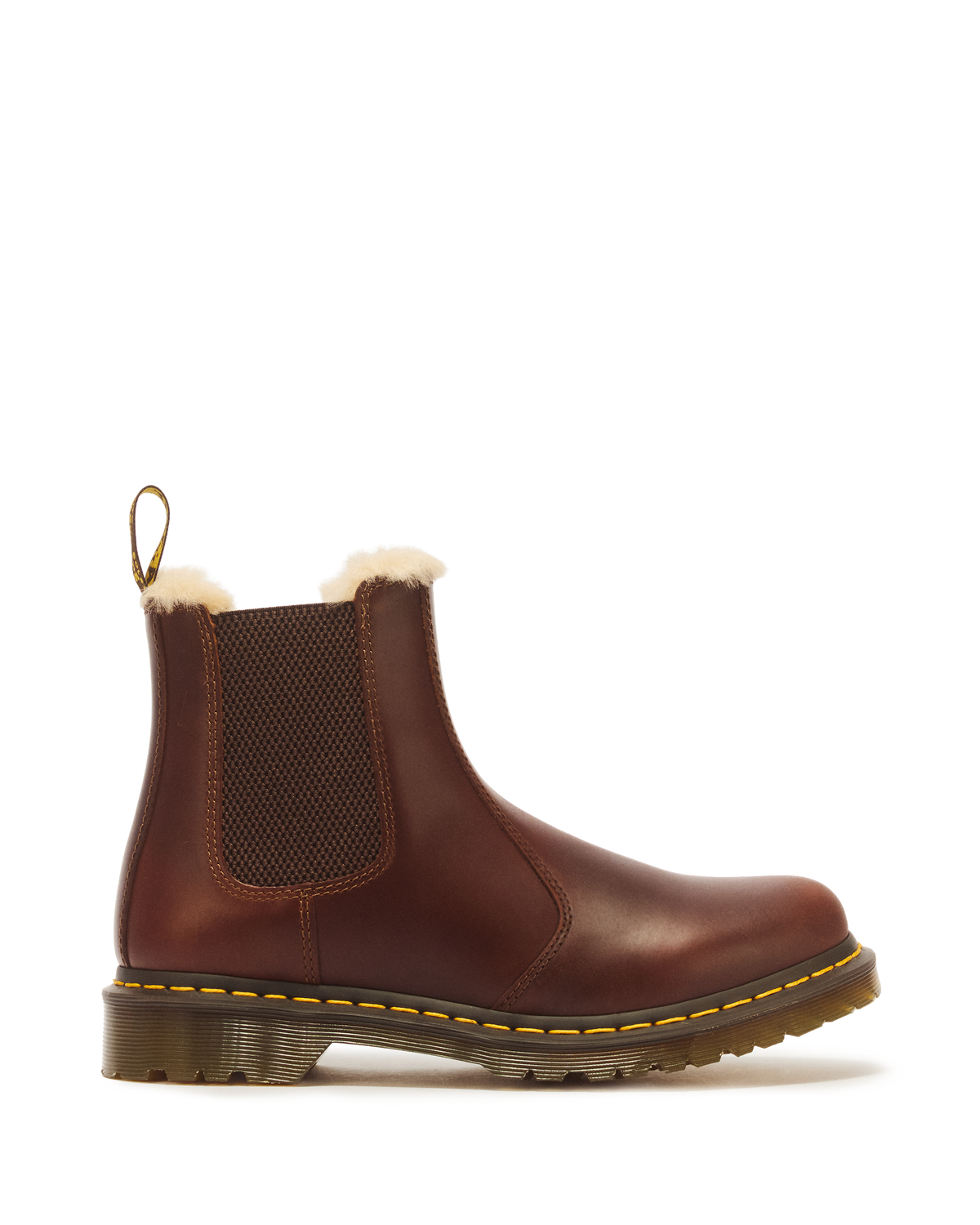 2976 Women's Faux Fur Lined Chelsea Boots in Butterscotch