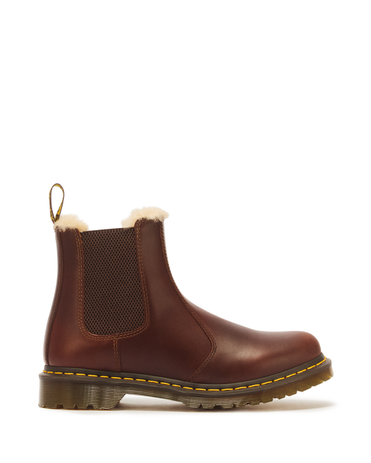 2976 Women's Faux Fur Lined Chelsea Boots in Butterscotch
