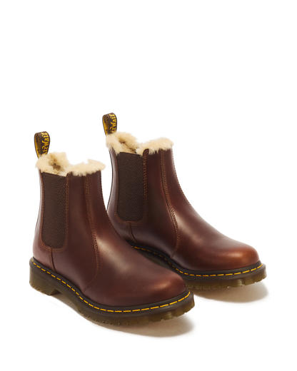 2976 Women's Faux Fur Lined Chelsea Boots in Butterscotch