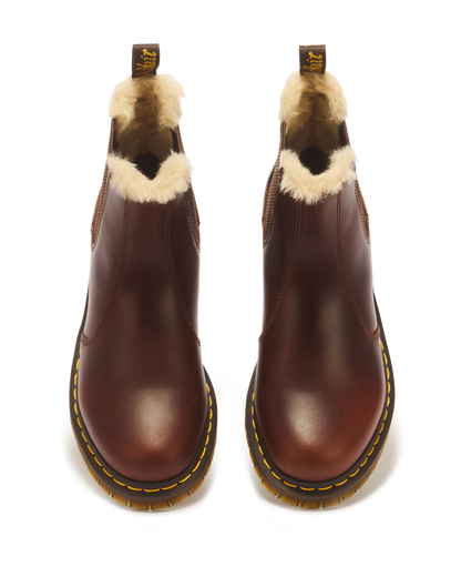 2976 Women's Faux Fur Lined Chelsea Boots in Butterscotch