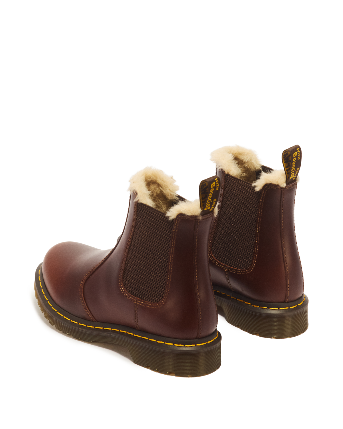 2976 Women's Faux Fur Lined Chelsea Boots in Butterscotch