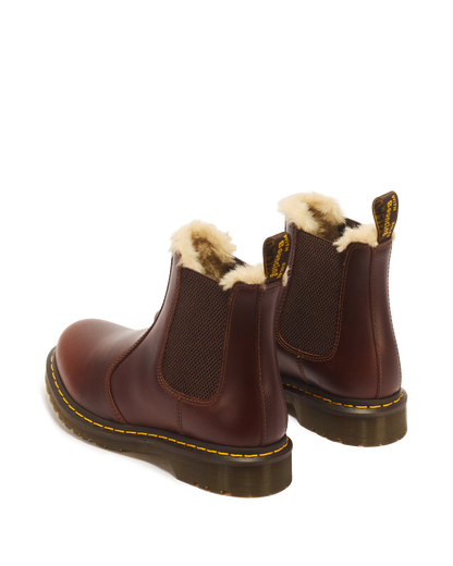 2976 Women's Faux Fur Lined Chelsea Boots in Butterscotch