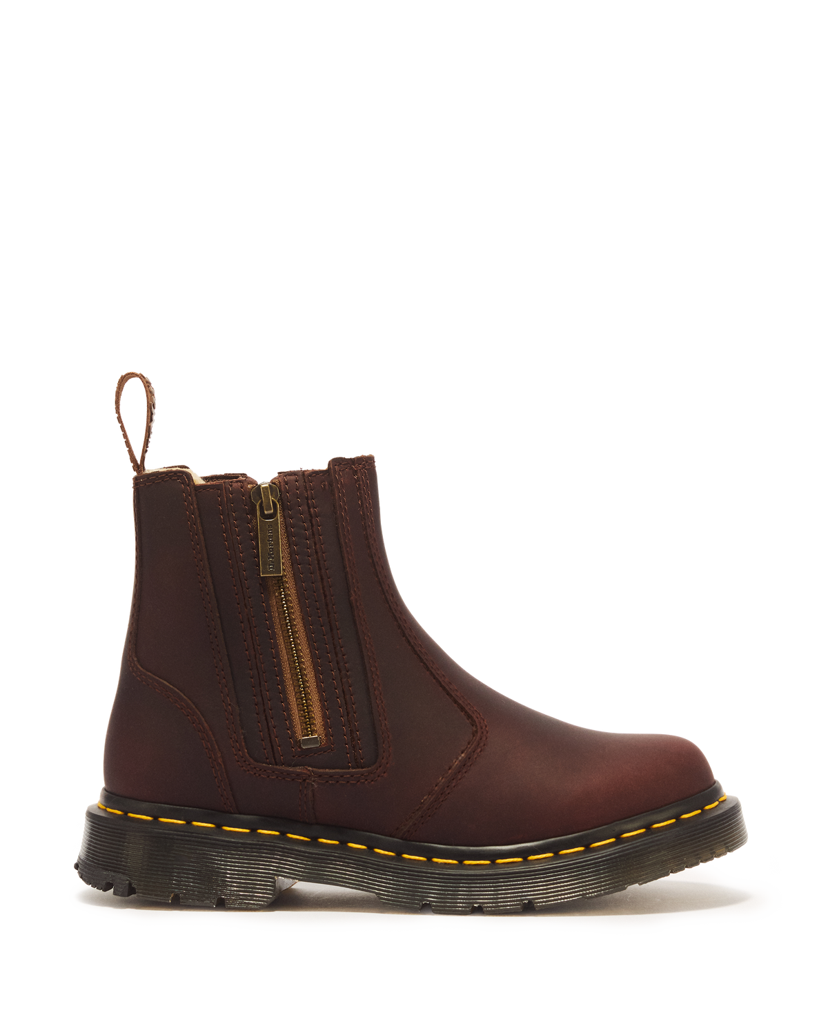 2976 Women's DM's Wintergrip Zip Chelsea Boots in Brown