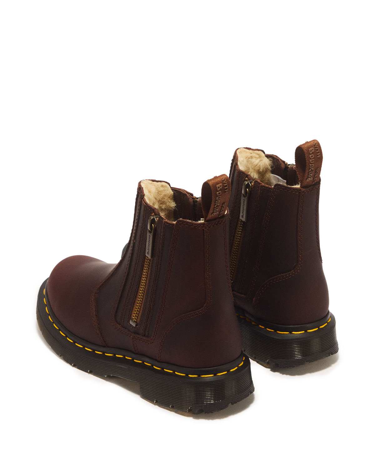 2976 Women's DM's Wintergrip Zip Chelsea Boots in Brown