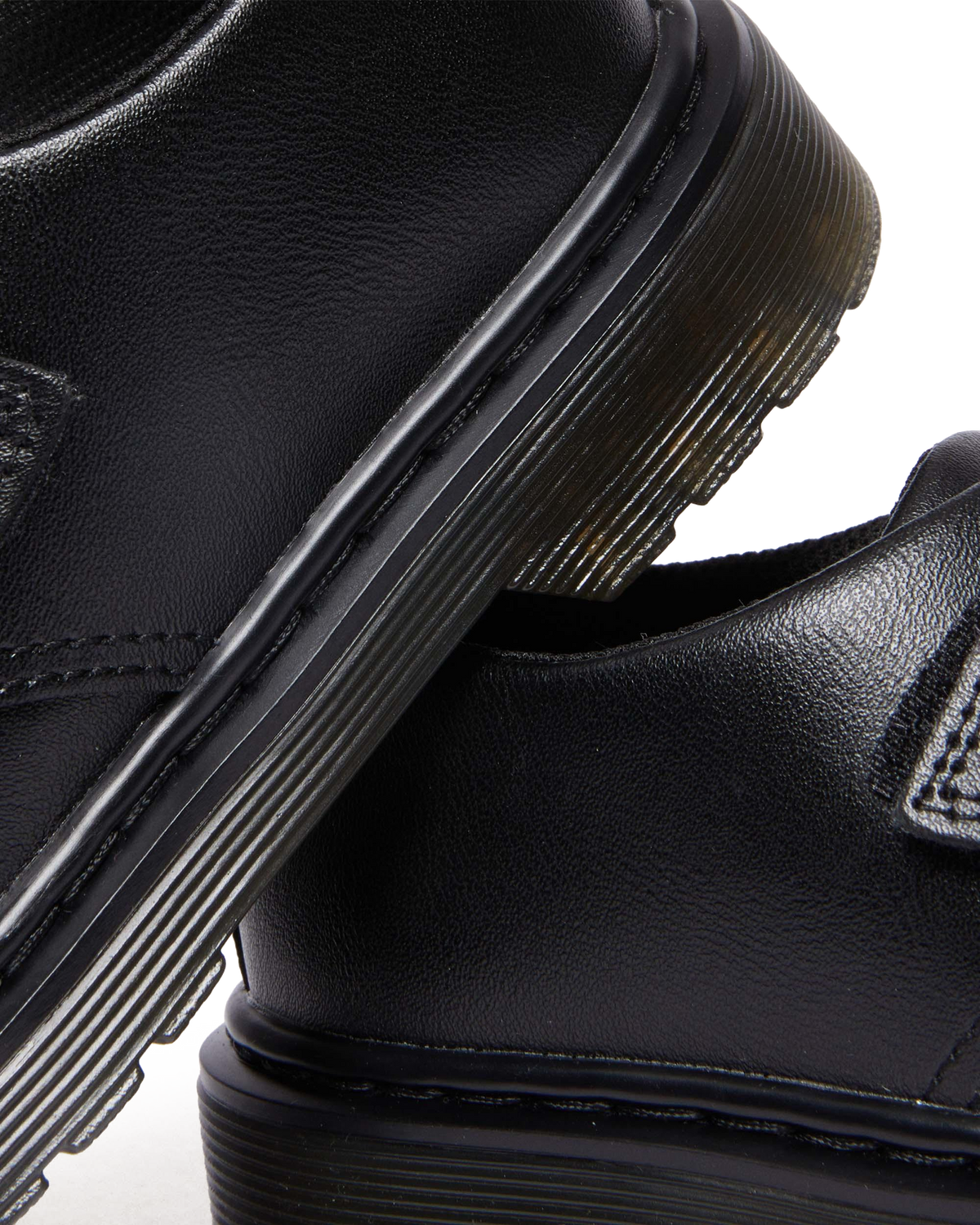 Junior Kamron Velcro Oxford Shoes in Black