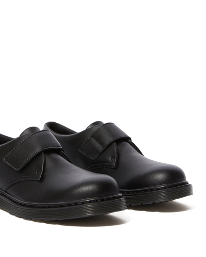 Youth Kamron Velcro Oxford Shoes in Black