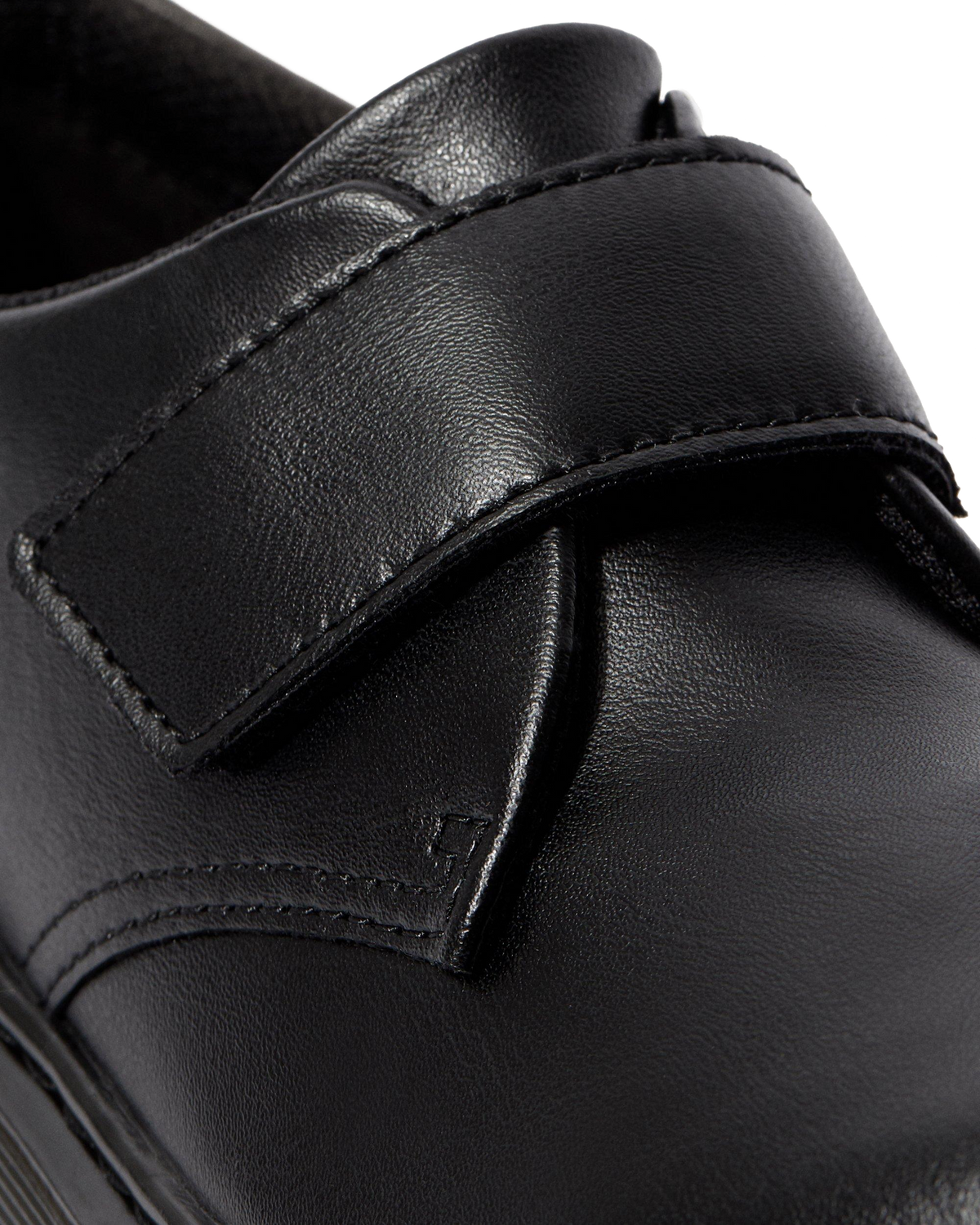 Youth Kamron Velcro Oxford Shoes in Black