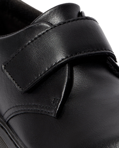 Youth Kamron Velcro Oxford Shoes in Black