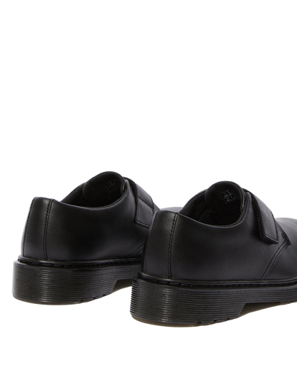 Youth Kamron Velcro Oxford Shoes in Black