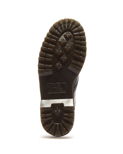 8053 Leather Platform Casual Shoes in Black