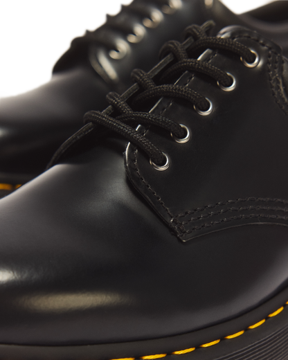 8053 Leather Platform Casual Shoes in Black