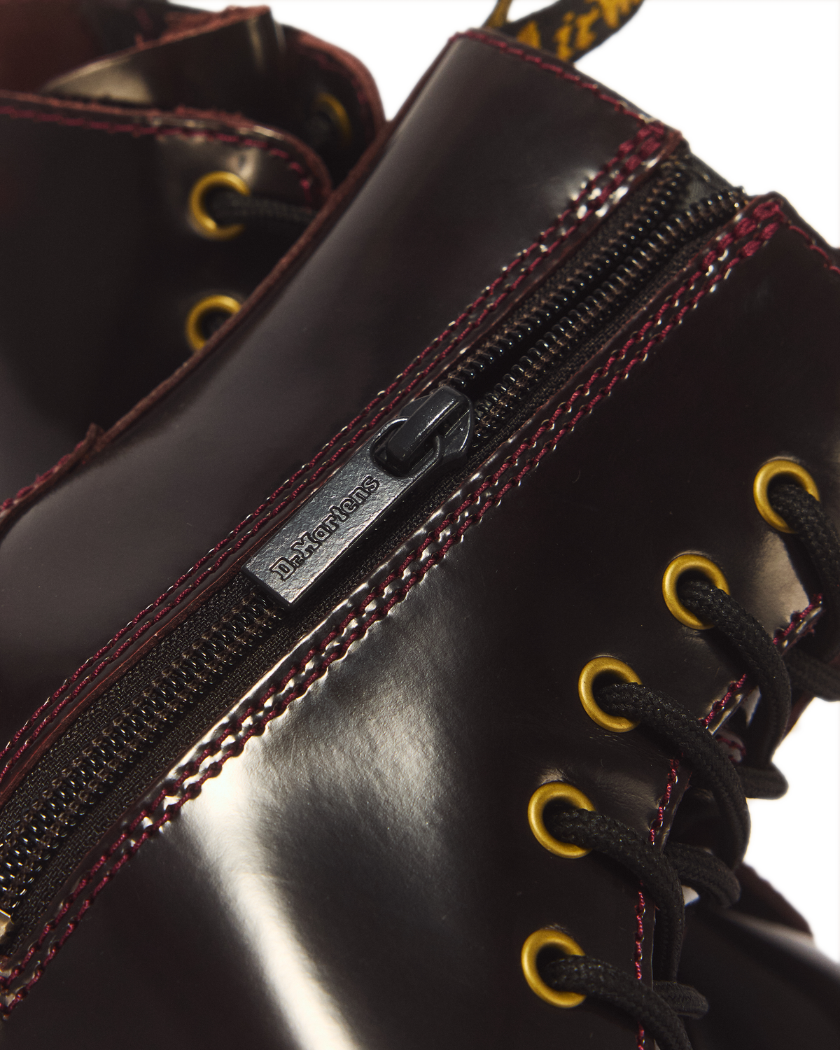 Jadon Arcadia Leather Platform Boots in Cherry Red Arcadia