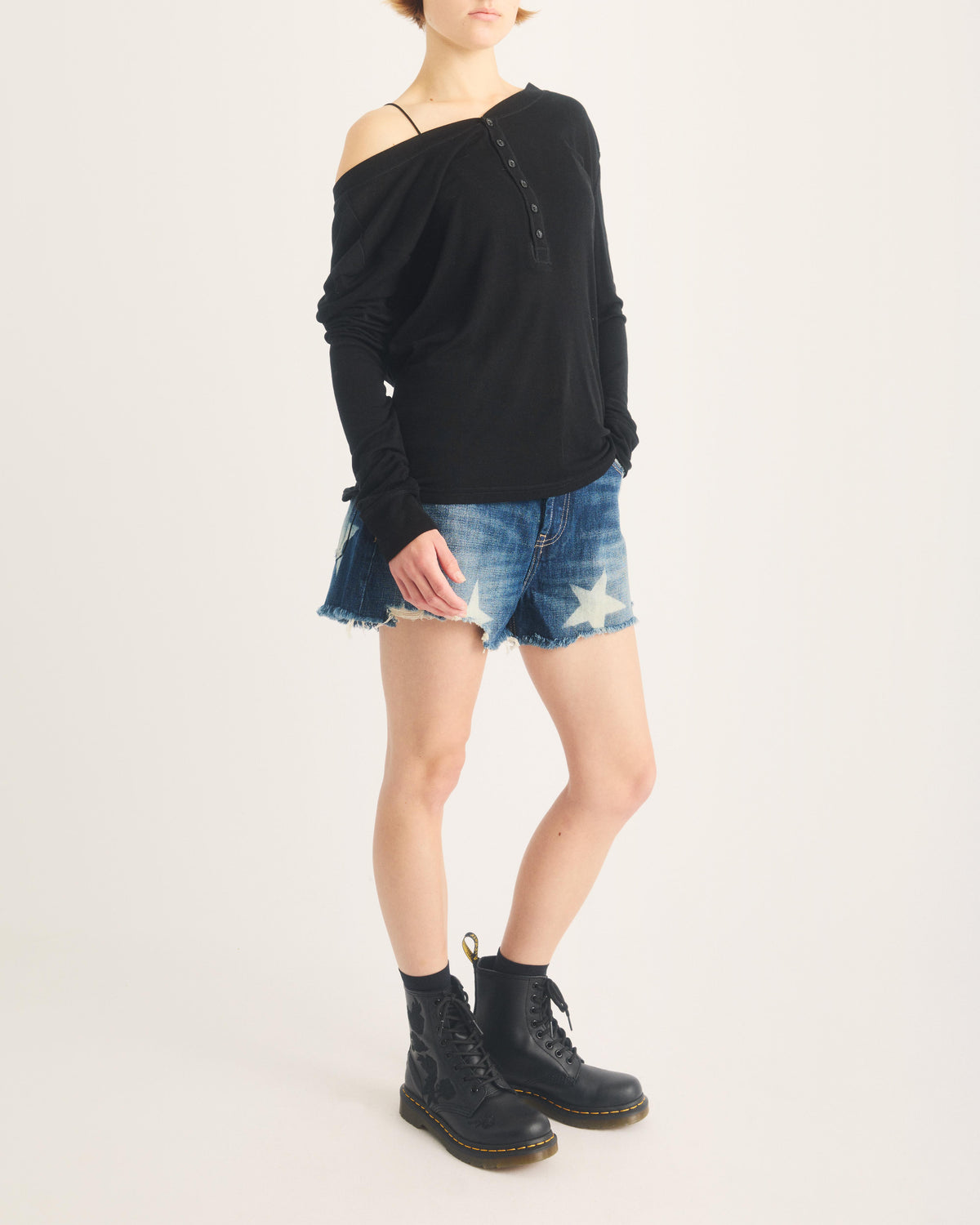1460 Vonda Mono Women's Floral Boots in Black