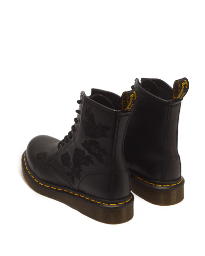 1460 Vonda Mono Women's Floral Boots in Black