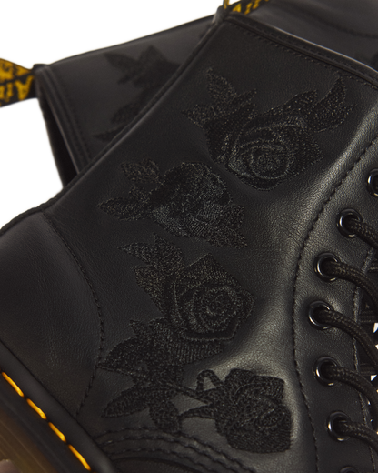1460 Vonda Mono Women's Floral Boots in Black