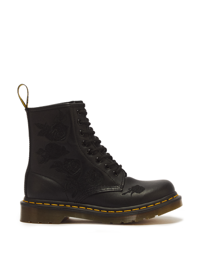 1460 Vonda Mono Women's Floral Boots in Black