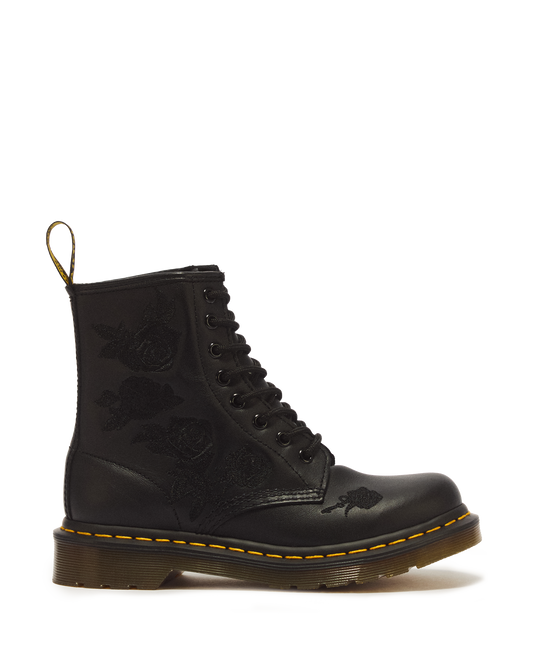 1460 Vonda Mono Women's Floral Boots in Black