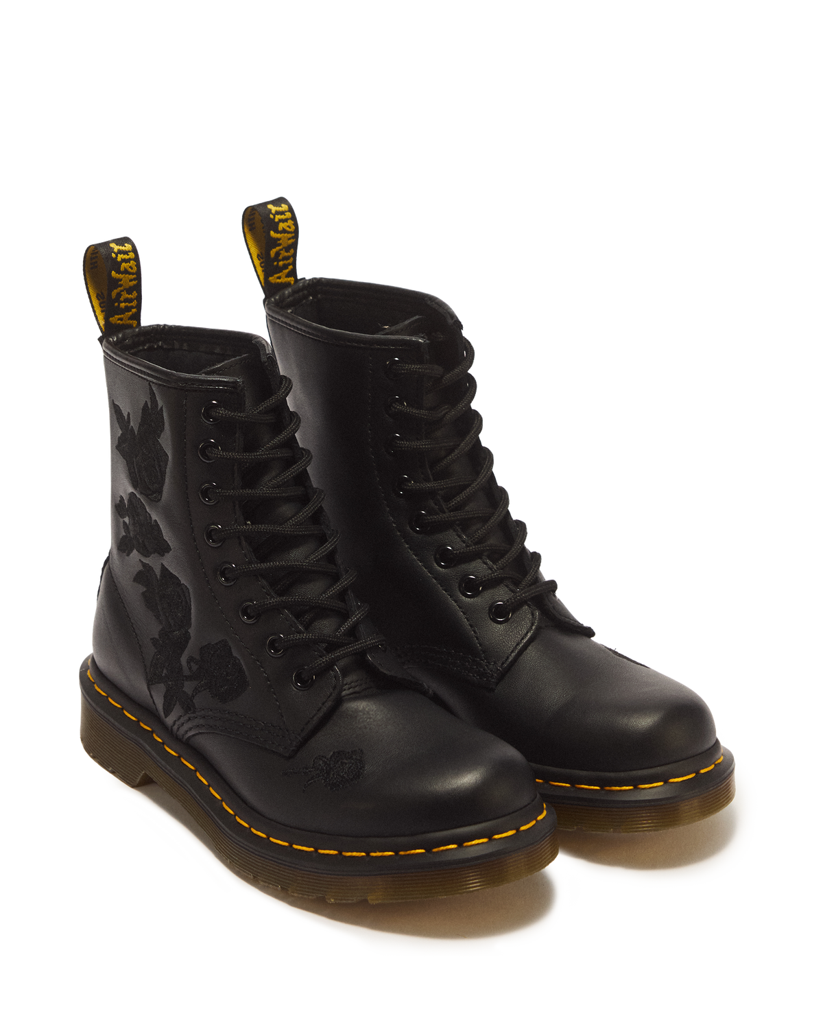 1460 Vonda Mono Women's Floral Boots in Black