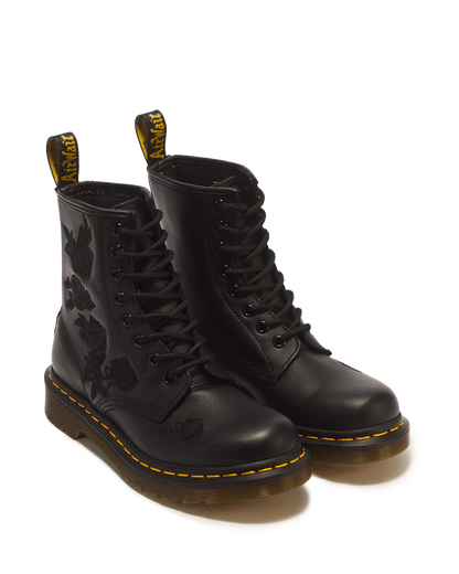 1460 Vonda Mono Women's Floral Boots in Black