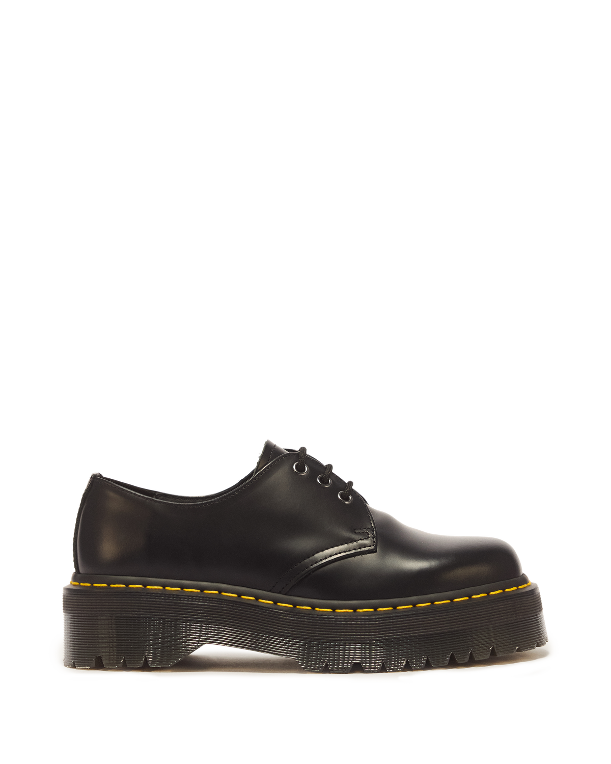 1461 Smooth Leather Platform Shoes in Black