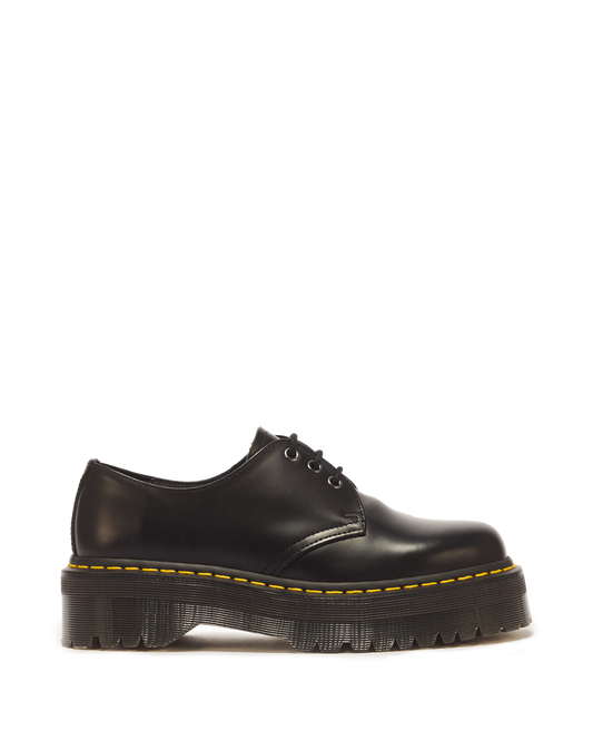 1461 Smooth Leather Platform Shoes in Black