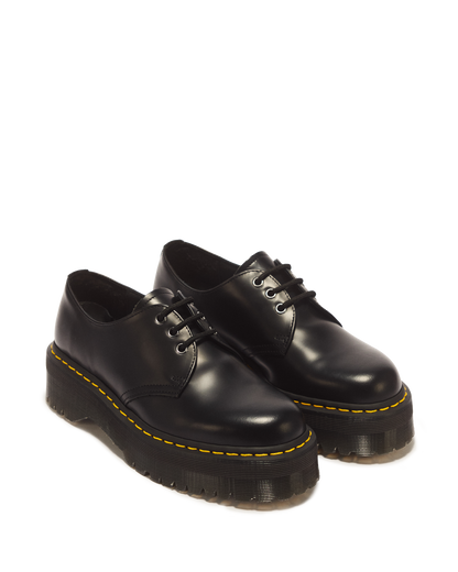 1461 Smooth Leather Platform Shoes in Black
