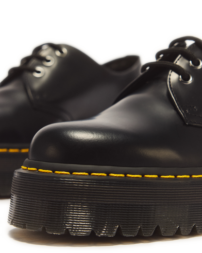 1461 Smooth Leather Platform Shoes in Black