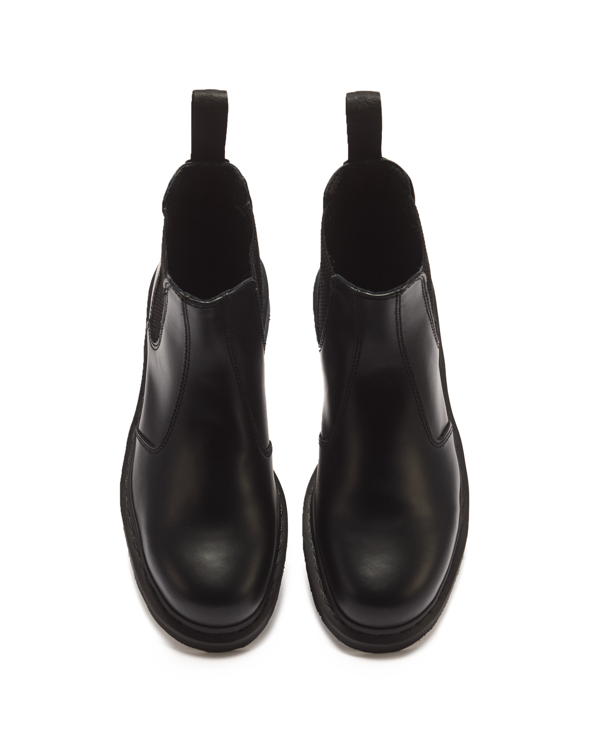 2976 Mono Smooth Leather Chelsea Boots in Black