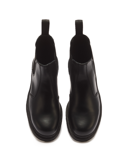2976 Mono Smooth Leather Chelsea Boots in Black