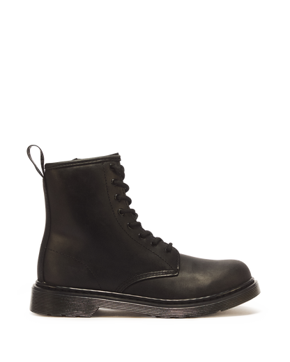Junior 1460 Faux Fur Lined Boots in Black