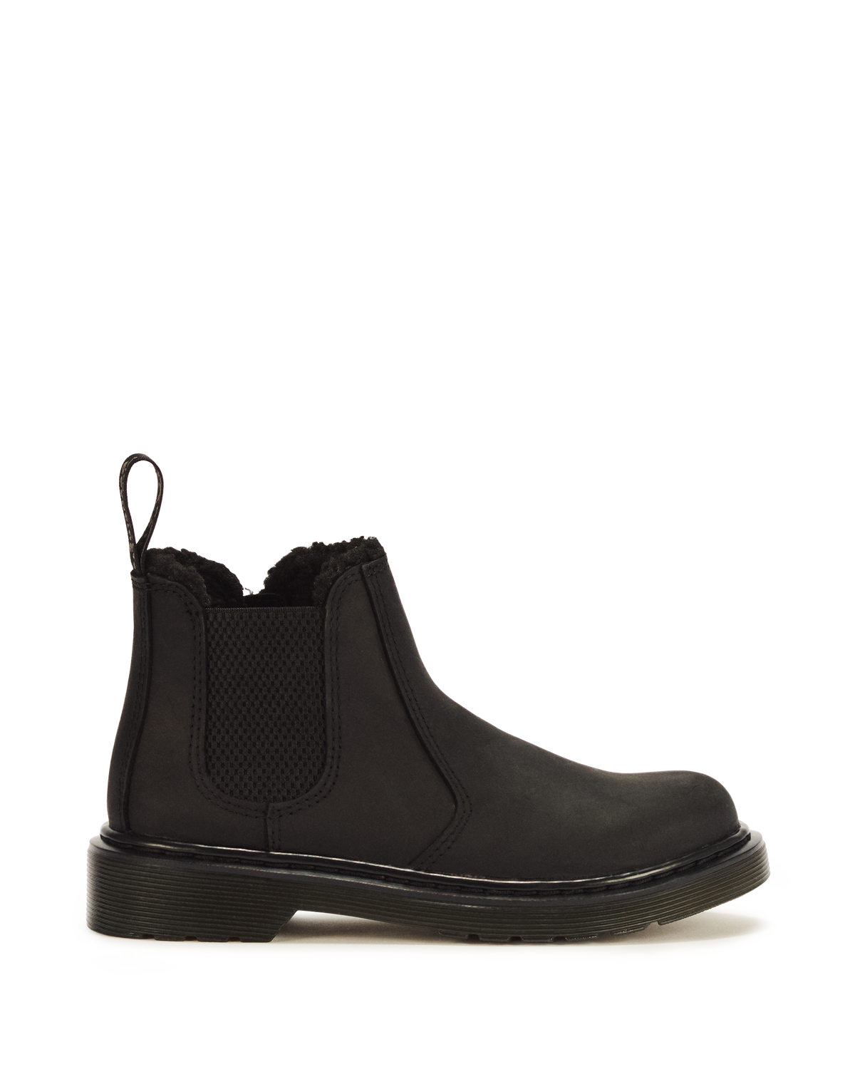 Junior 2976 Leonore Faux Fur Lined Chelsea Boots in Black