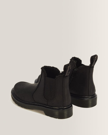 Junior 2976 Leonore Faux Fur Lined Chelsea Boots in Black