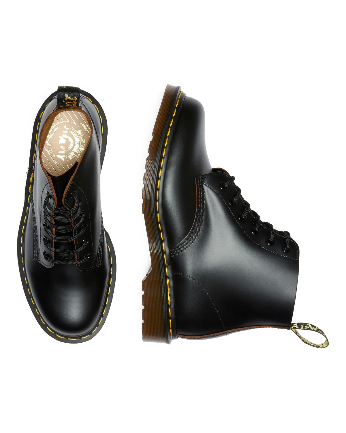 Vintage 101 Leather Ankle Boots in Black
