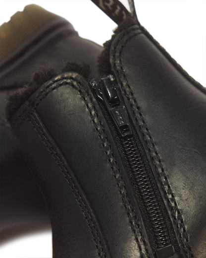 Toddler 2976 Faux Fur Lined Chelsea Boots in Black