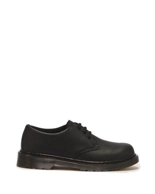 Youth 1461 Mono Softy T Leather Shoes in Black