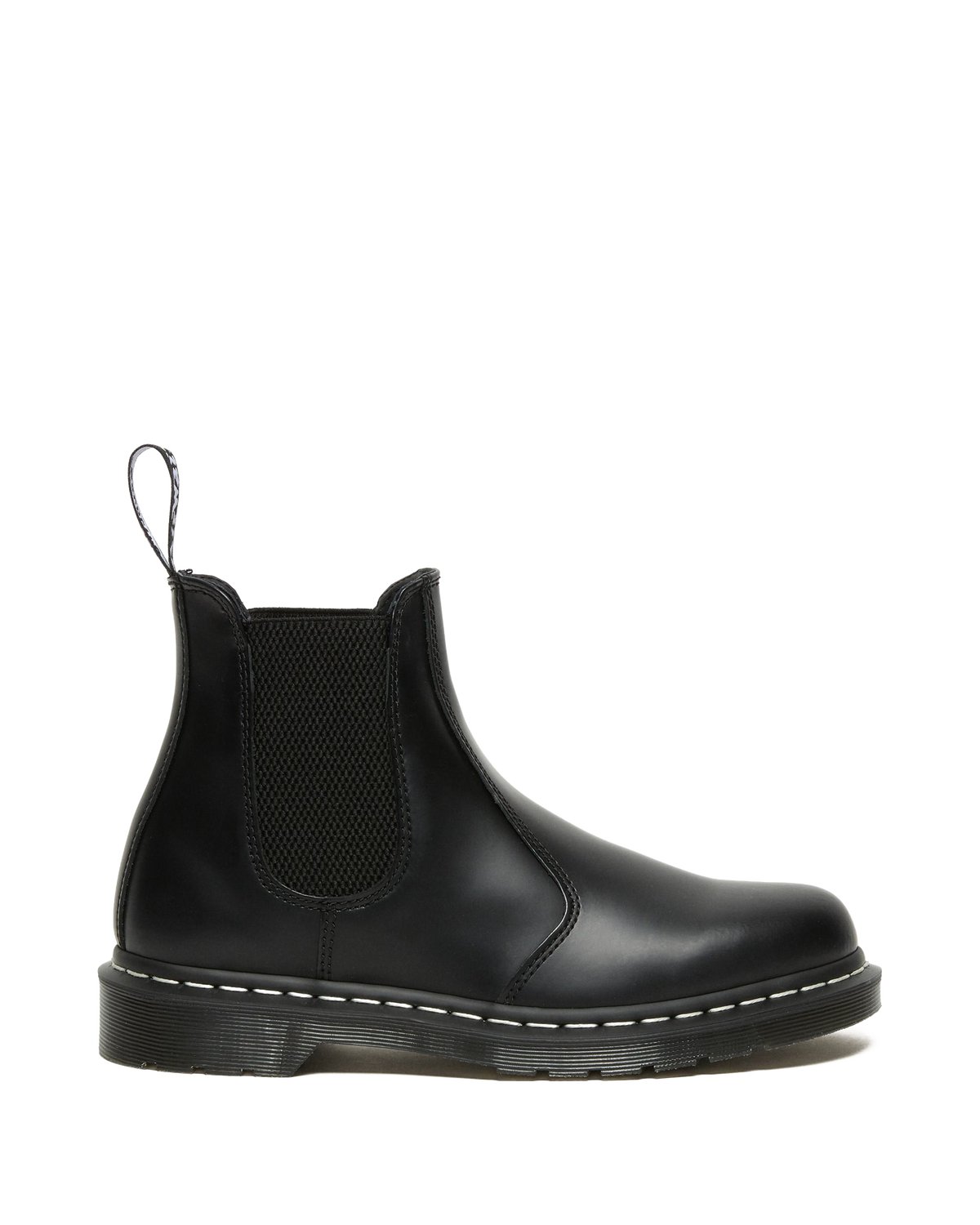 2976 Contrast Leather Chelsea Boots in Black