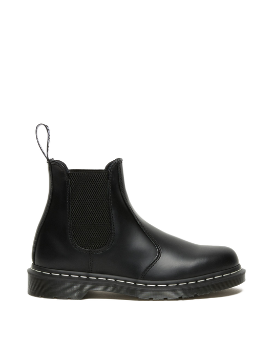 2976 Contrast Leather Chelsea Boots in Black